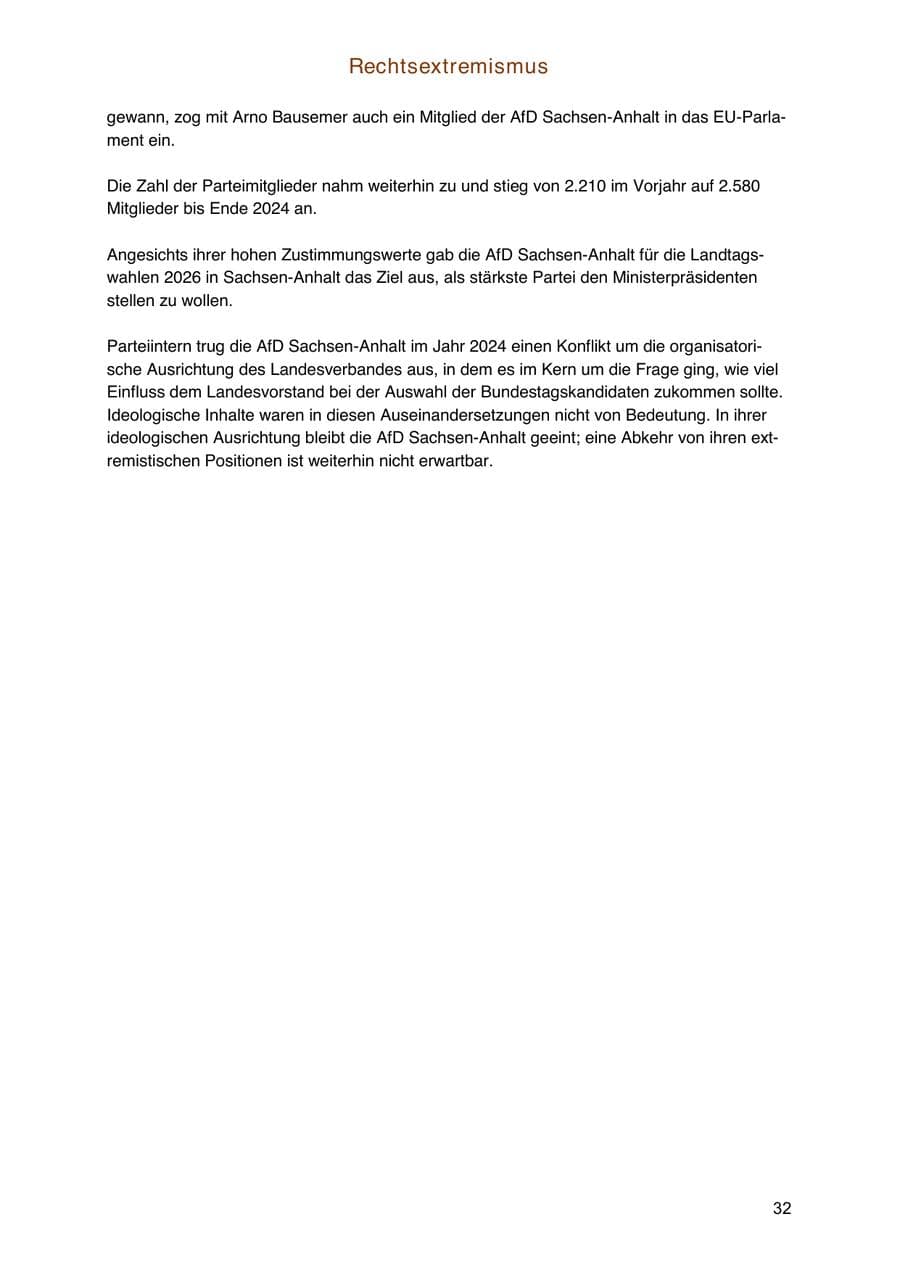 Seite 32 des Verfassungsschutzbericht 2024 Sachsen-Anhalt