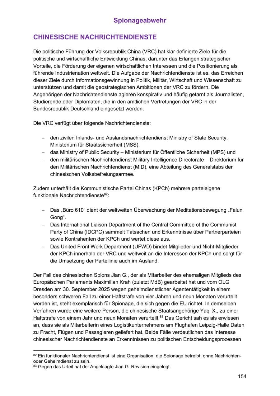 Seite 154 des Verfassungsschutzbericht 2025 Sachsen-Anhalt