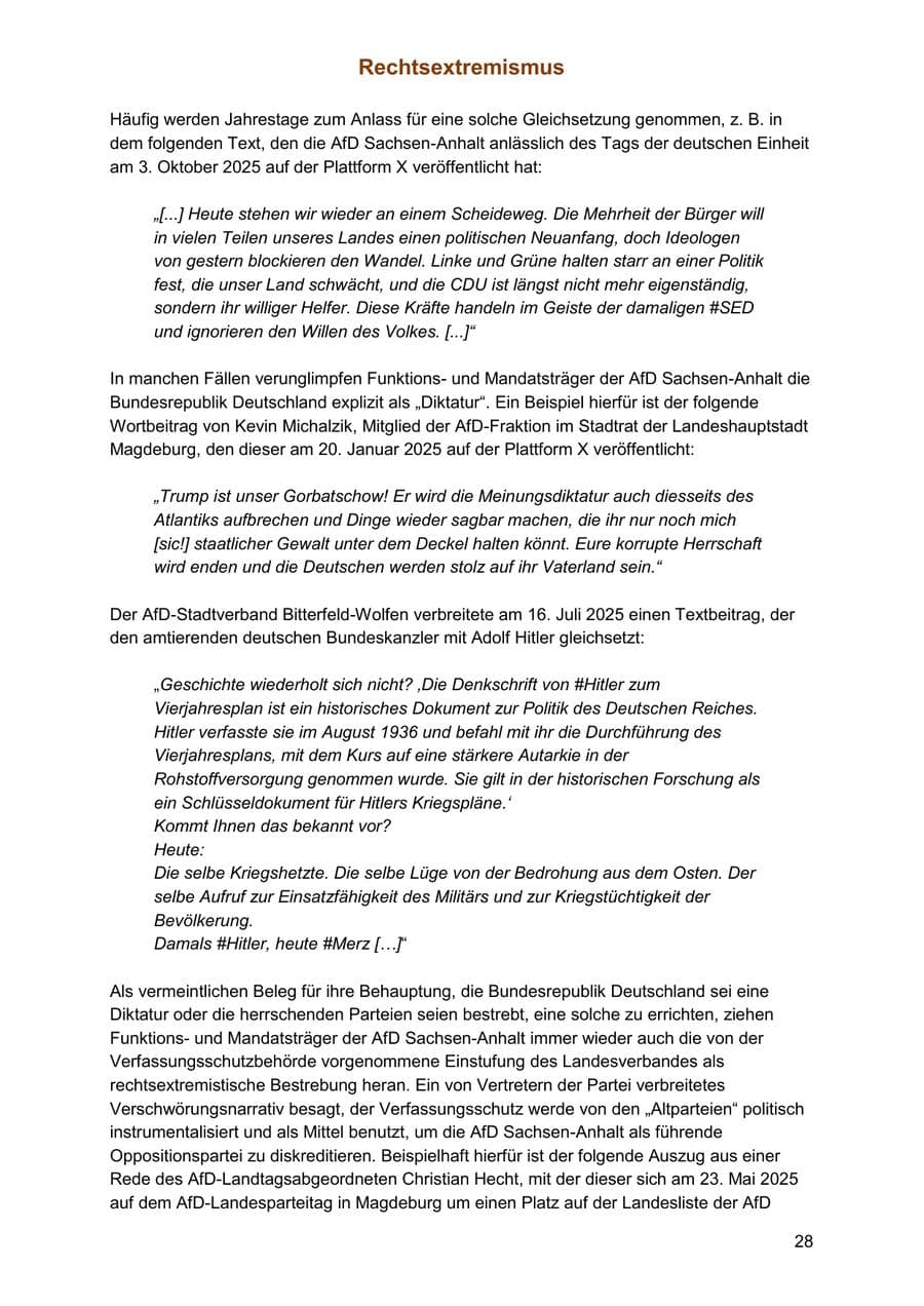 Seite 28 des Verfassungsschutzbericht 2025 Sachsen-Anhalt