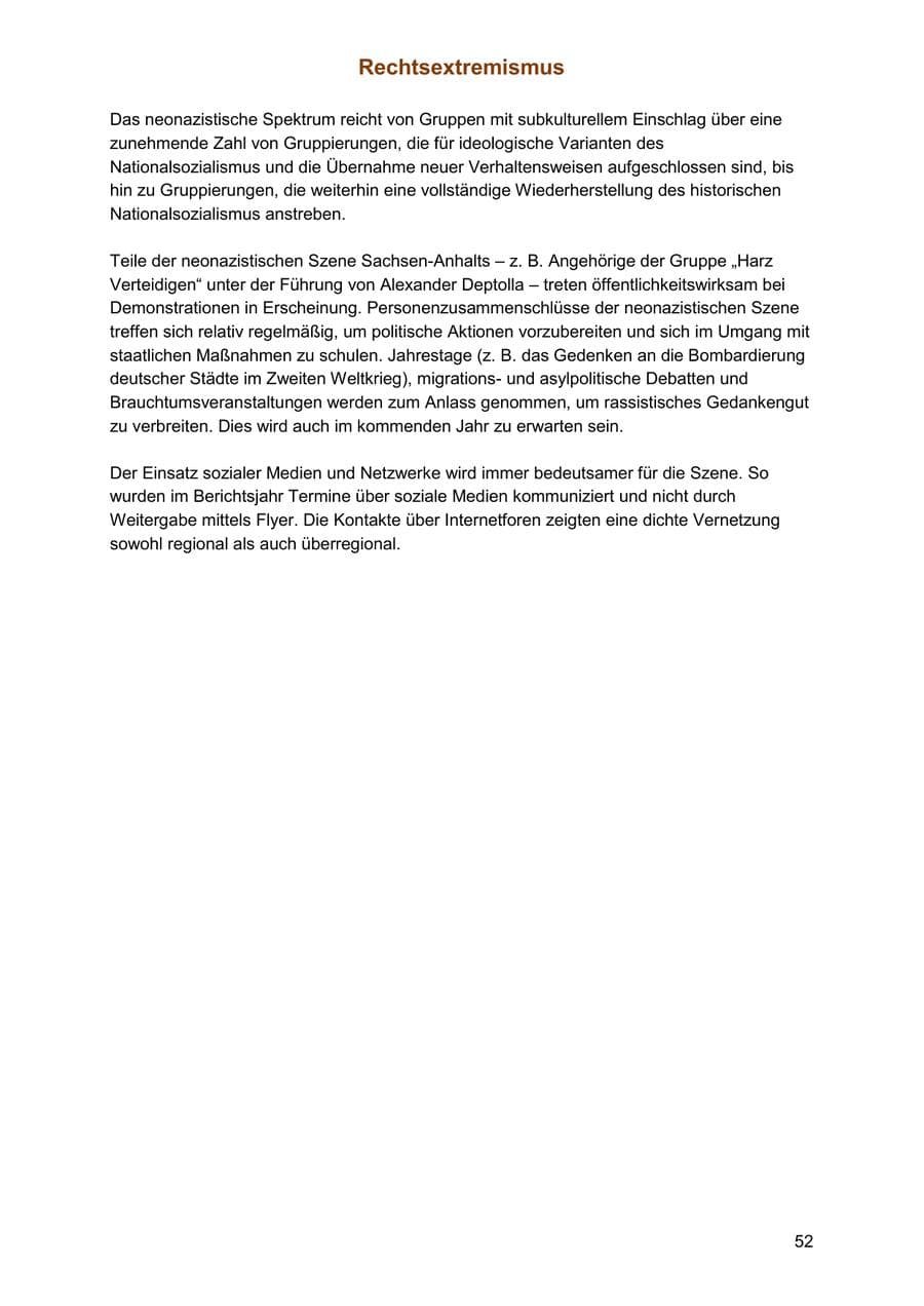 Seite 52 des Verfassungsschutzbericht 2025 Sachsen-Anhalt