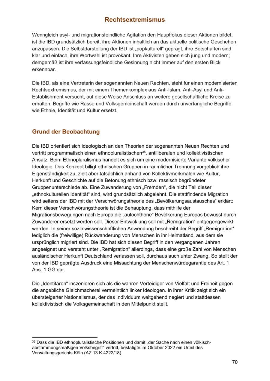 Seite 70 des Verfassungsschutzbericht 2025 Sachsen-Anhalt