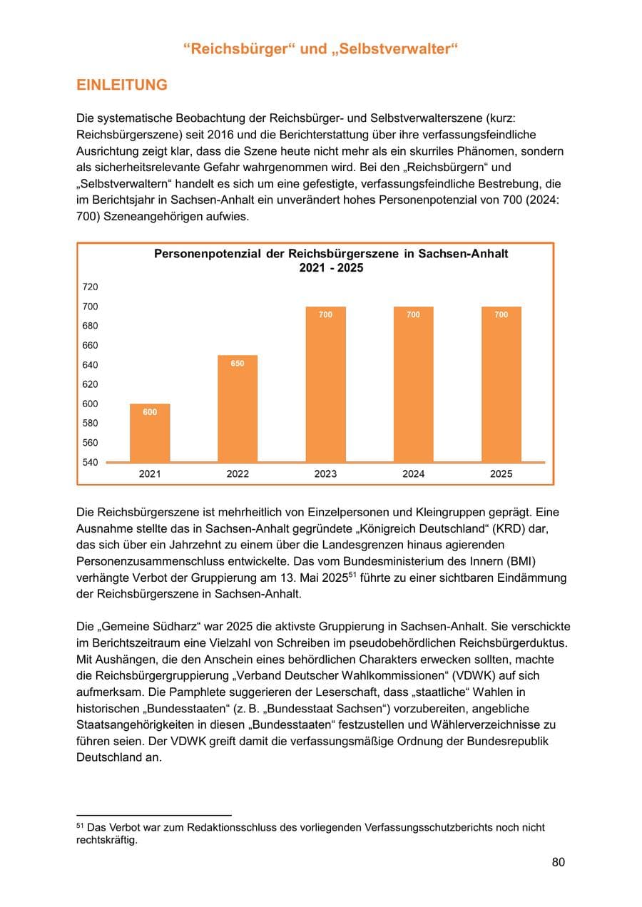 Seite 80 des Verfassungsschutzbericht 2025 Sachsen-Anhalt
