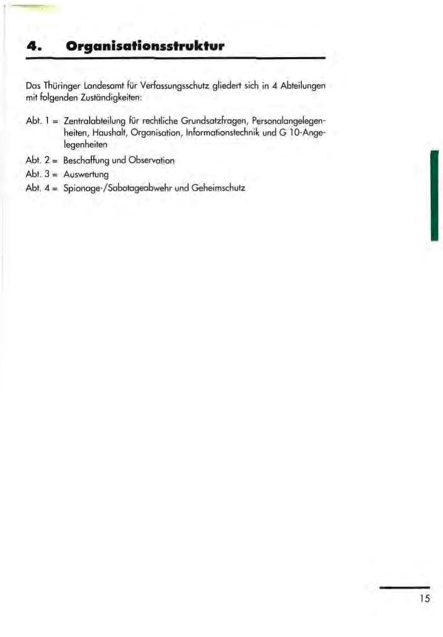 Seite 17 des Verfassungsschutzbericht 1992 Thüringen