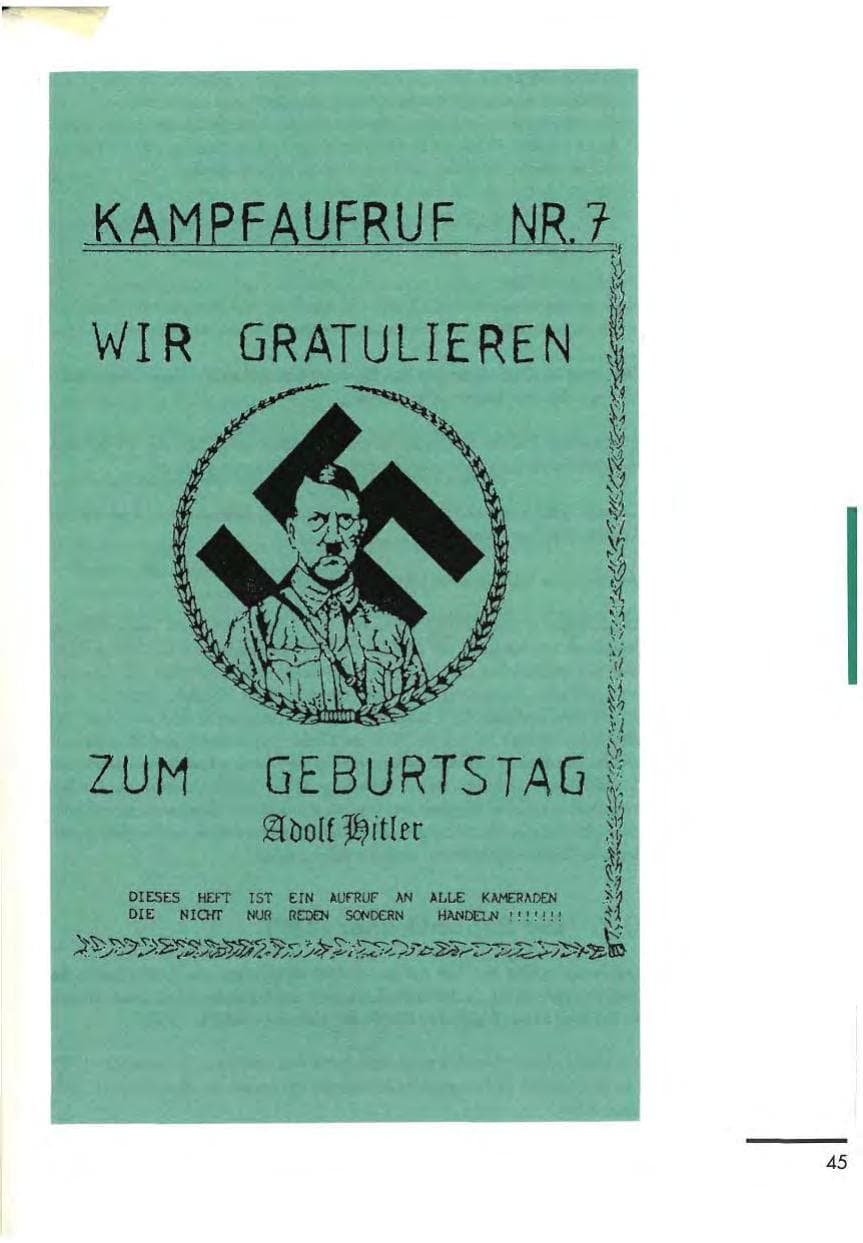 Seite 47 des Verfassungsschutzbericht 1992 Thüringen