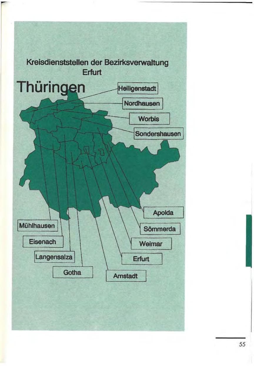 Seite 57 des Verfassungsschutzbericht 1992 Thüringen
