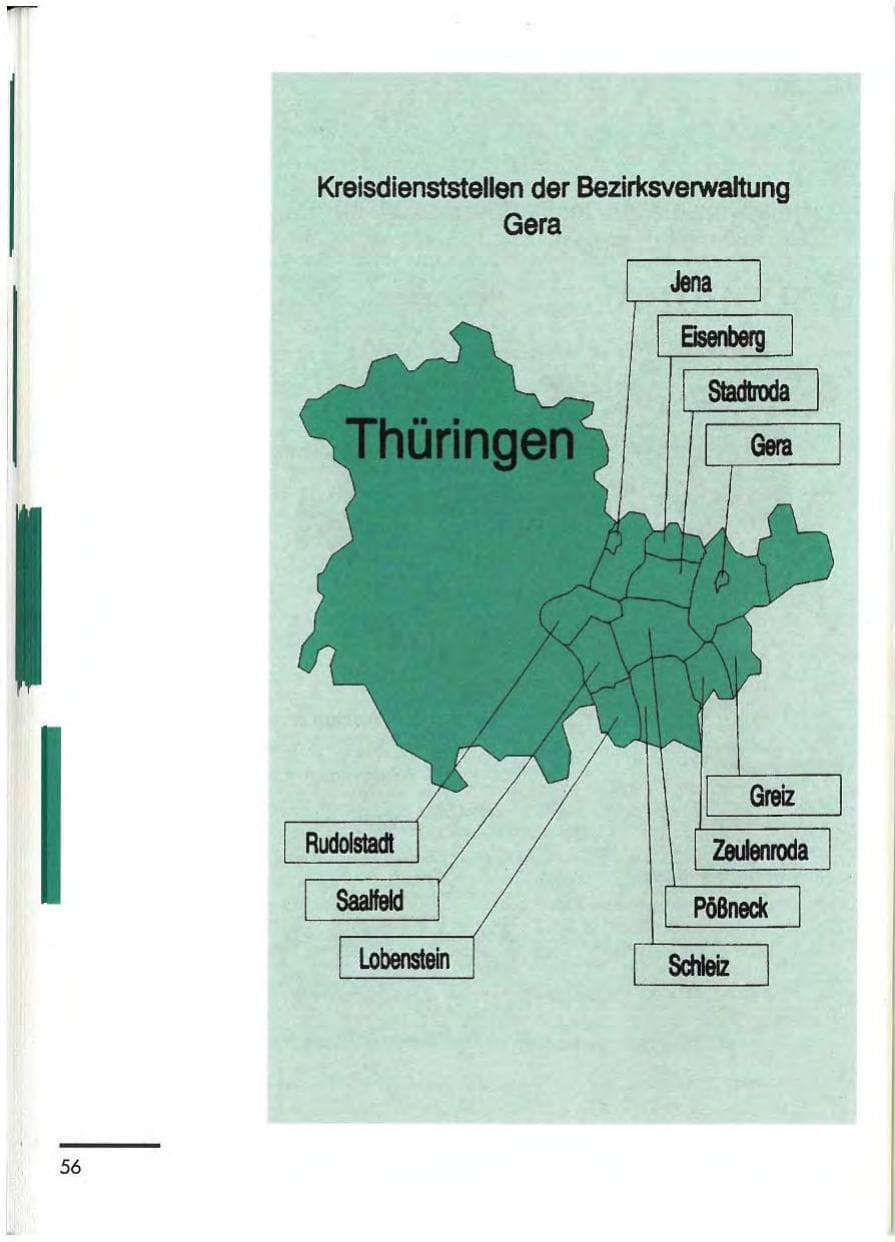 Seite 58 des Verfassungsschutzbericht 1992 Thüringen