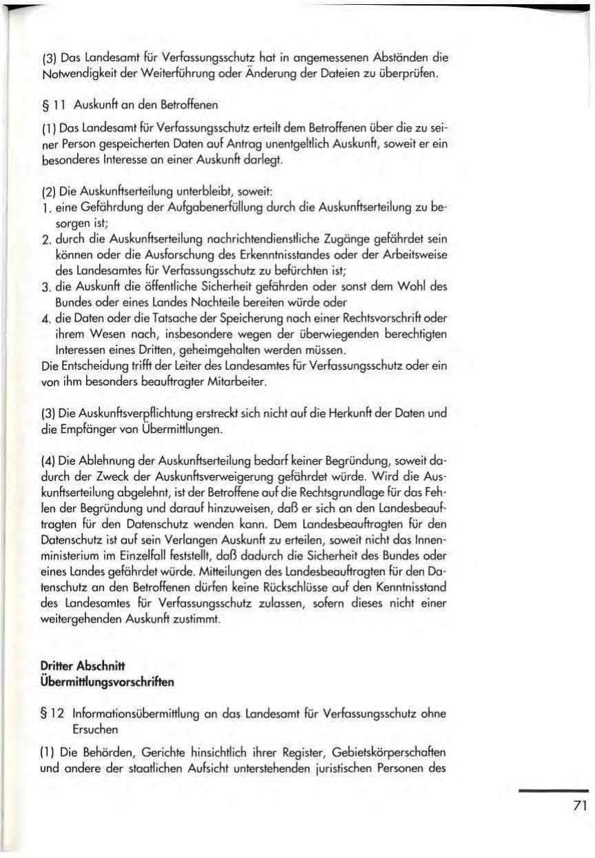 Seite 73 des Verfassungsschutzbericht 1992 Thüringen