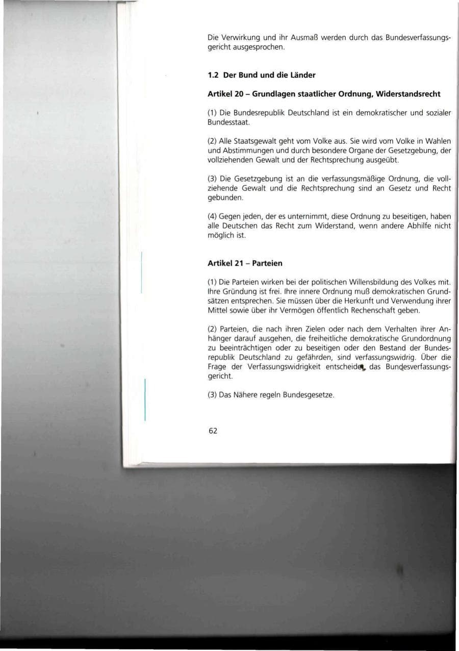 Seite 62 des Verfassungsschutzbericht 1993 Thüringen