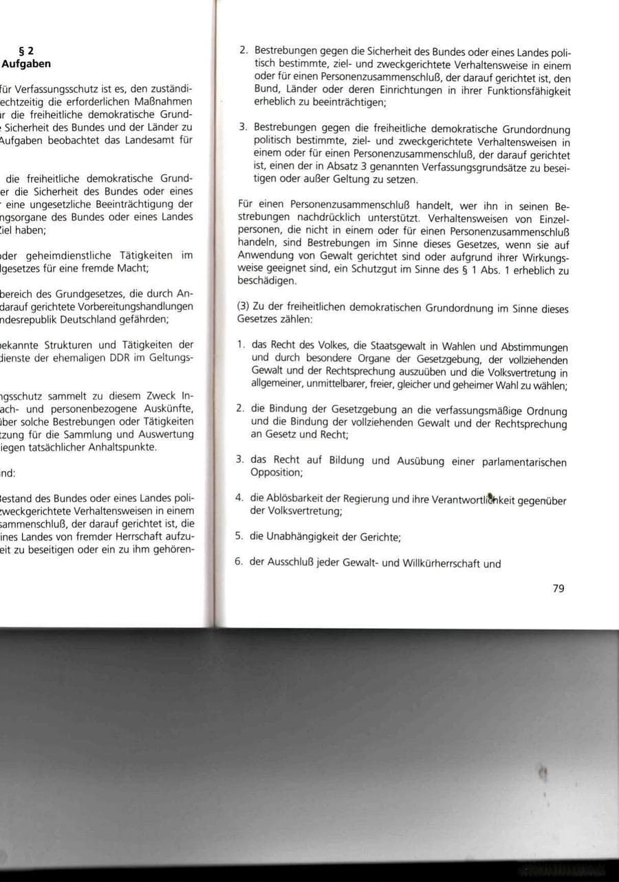 Seite 79 des Verfassungsschutzbericht 1993 Thüringen