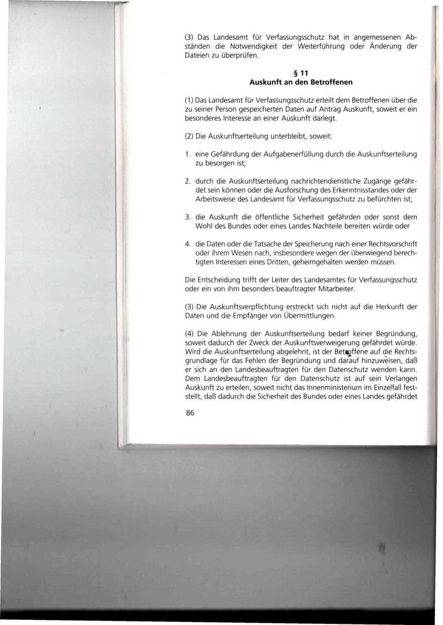 Seite 86 des Verfassungsschutzbericht 1993 Thüringen