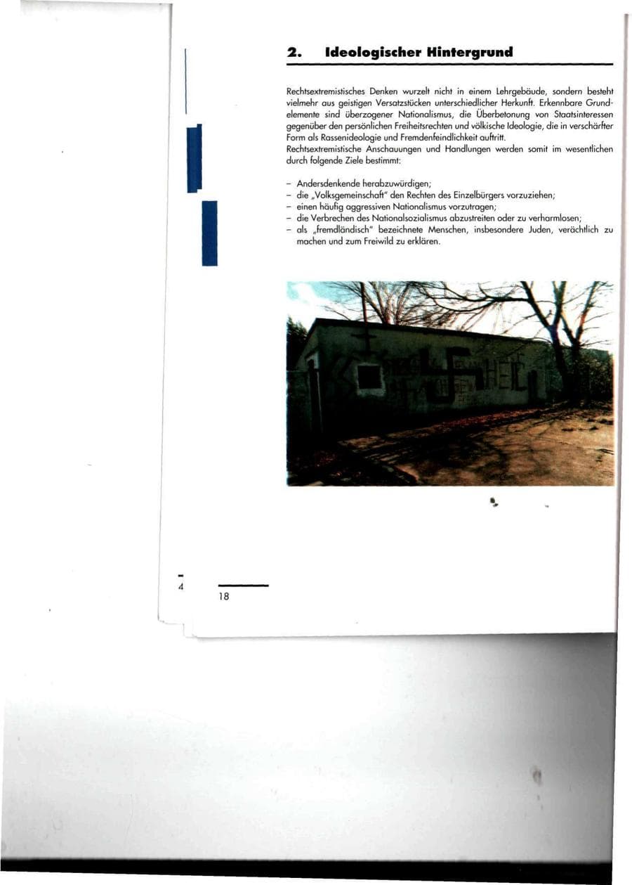 Seite 18 des Verfassungsschutzbericht 1994 Thüringen