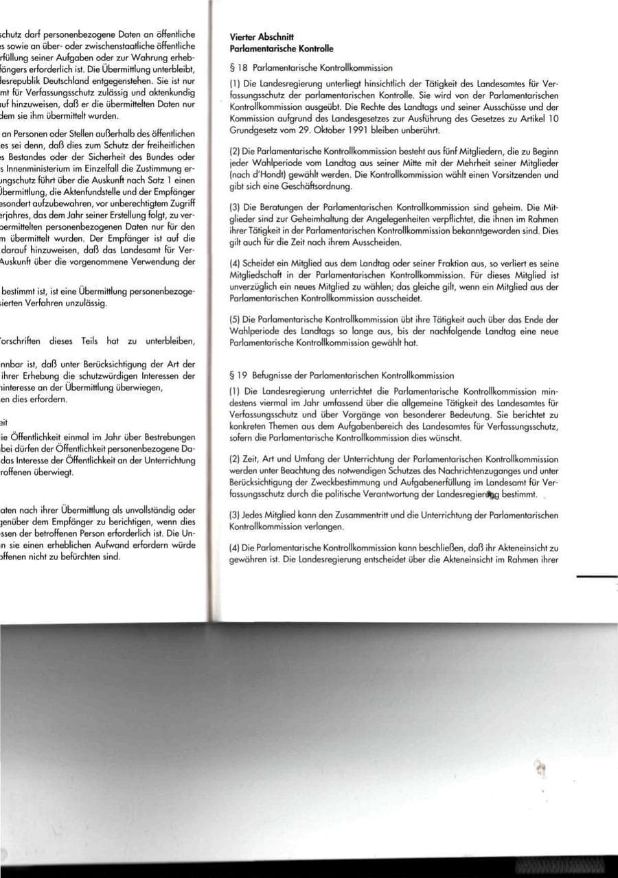 Seite 71 des Verfassungsschutzbericht 1994 Thüringen