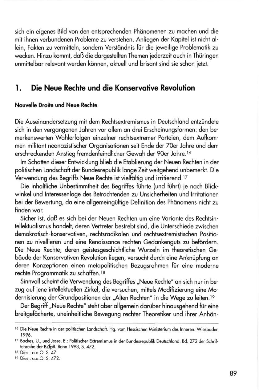 Seite 89 des Verfassungsschutzbericht 1996 Thüringen