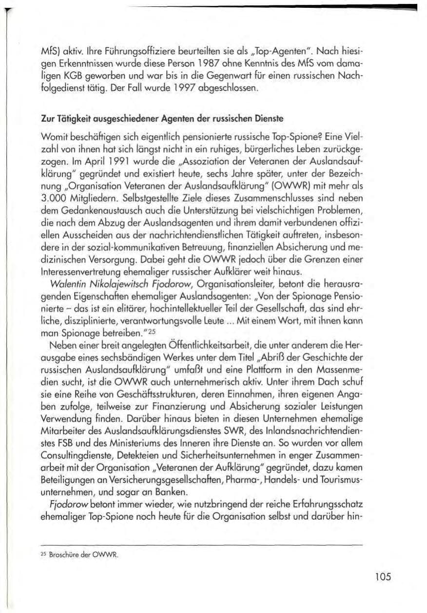 Seite 107 des Verfassungsschutzbericht 1997 Thüringen