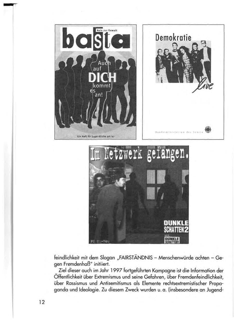 Seite 14 des Verfassungsschutzbericht 1997 Thüringen
