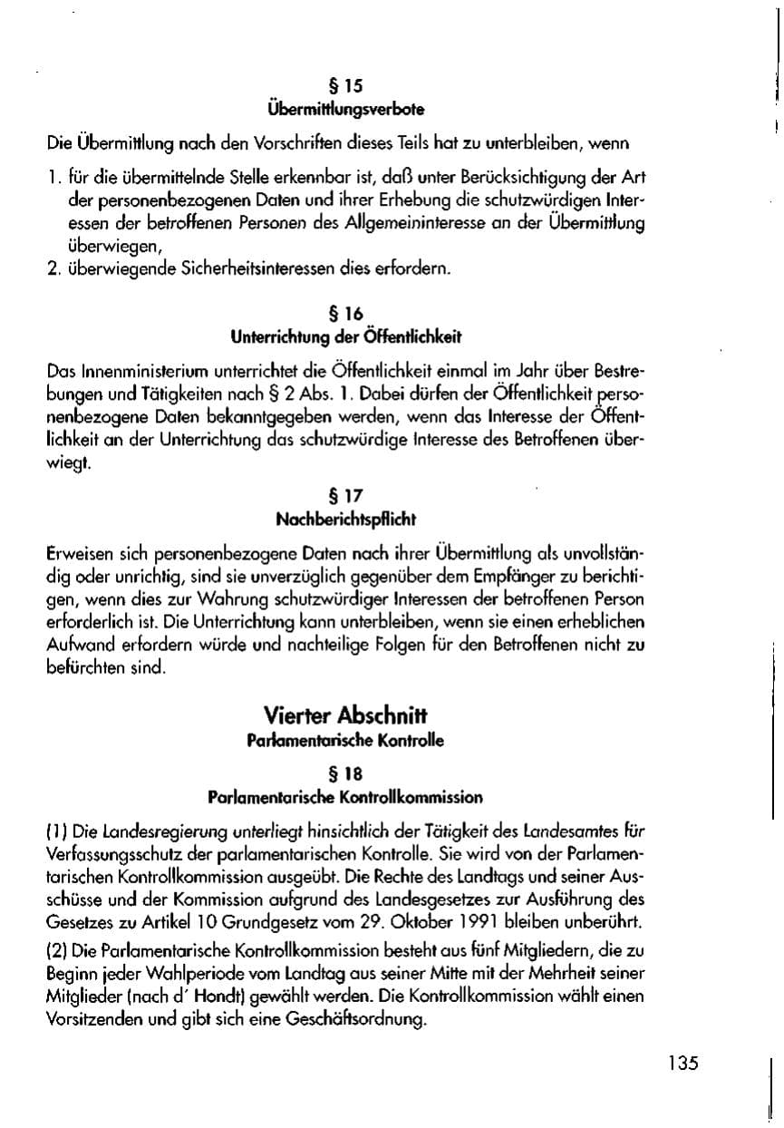 Seite 137 des Verfassungsschutzbericht 1997 Thüringen