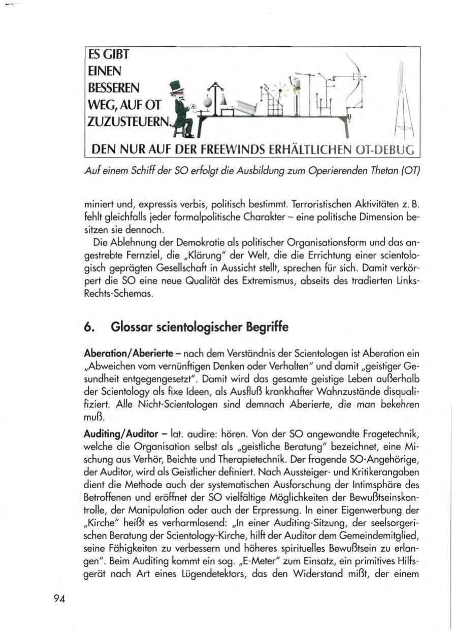 Seite 96 des Verfassungsschutzbericht 1997 Thüringen