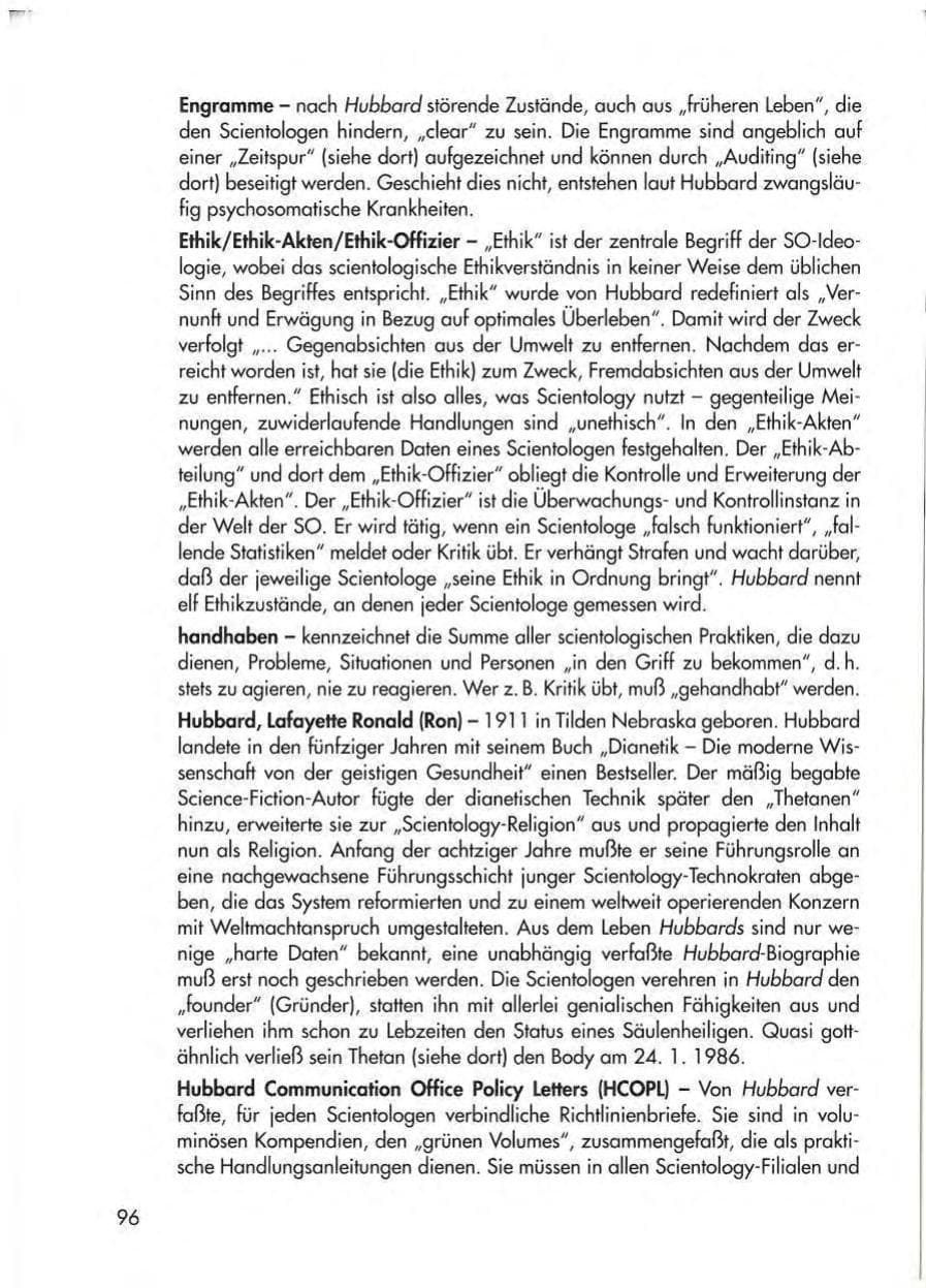 Seite 98 des Verfassungsschutzbericht 1997 Thüringen