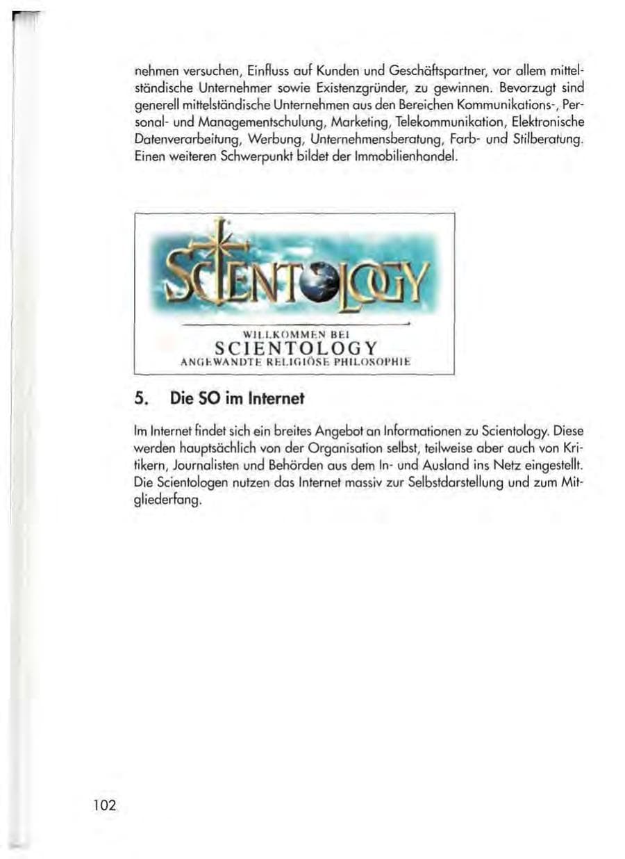 Seite 104 des Verfassungsschutzbericht 1998 Thüringen