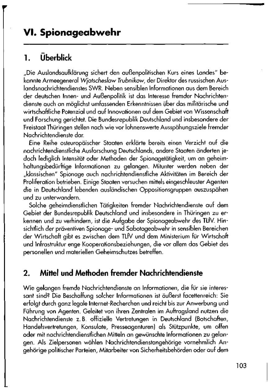 Seite 105 des Verfassungsschutzbericht 1998 Thüringen