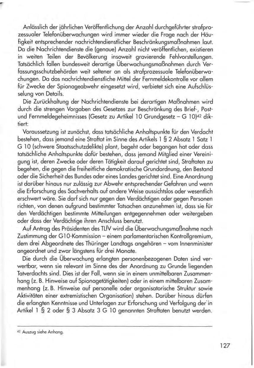 Seite 129 des Verfassungsschutzbericht 1998 Thüringen