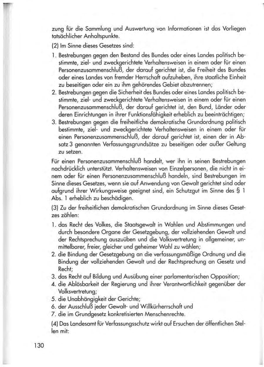 Seite 132 des Verfassungsschutzbericht 1998 Thüringen