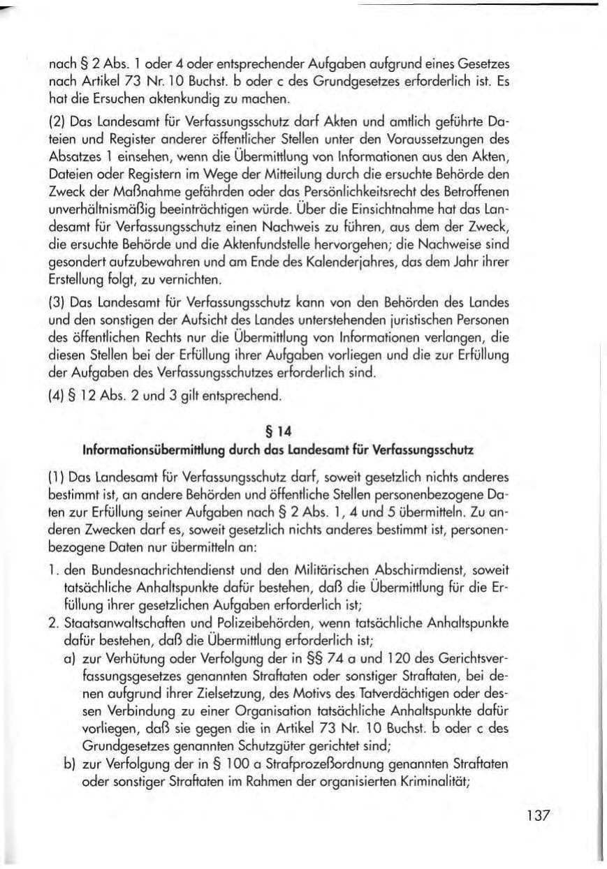 Seite 139 des Verfassungsschutzbericht 1998 Thüringen