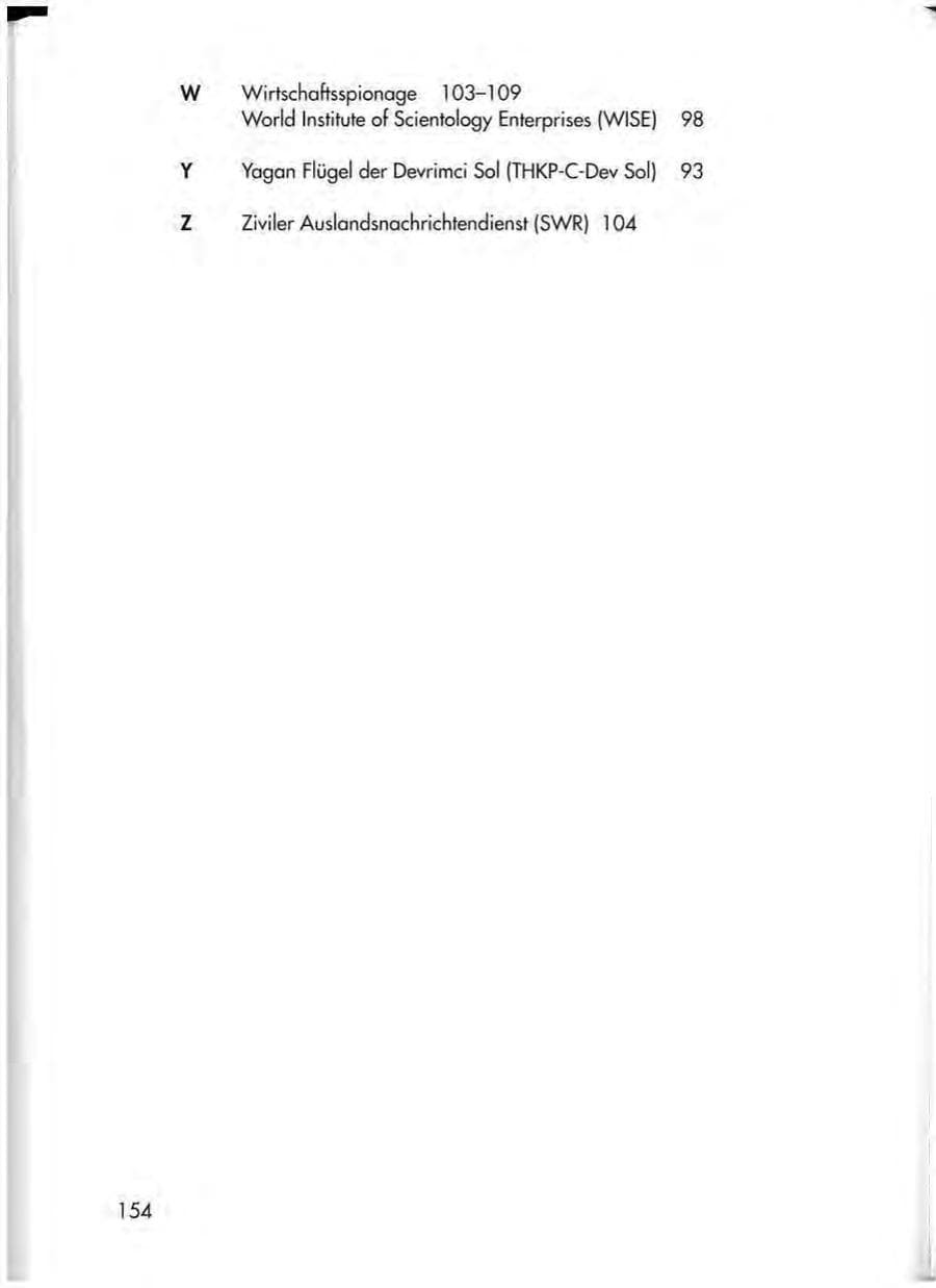 Seite 156 des Verfassungsschutzbericht 1998 Thüringen