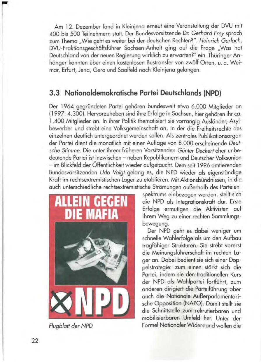 Seite 24 des Verfassungsschutzbericht 1998 Thüringen