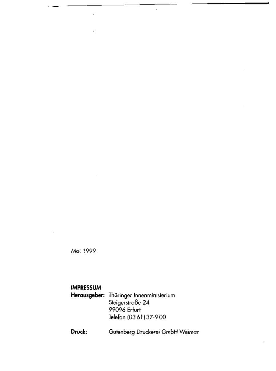 Seite 4 des Verfassungsschutzbericht 1998 Thüringen