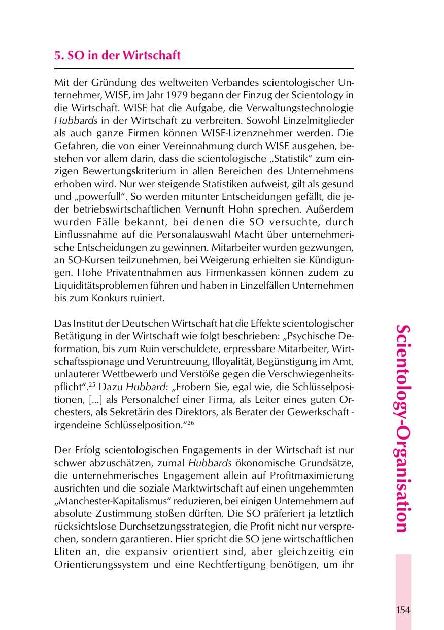 Seite 154 des Verfassungsschutzbericht 1999 Thüringen