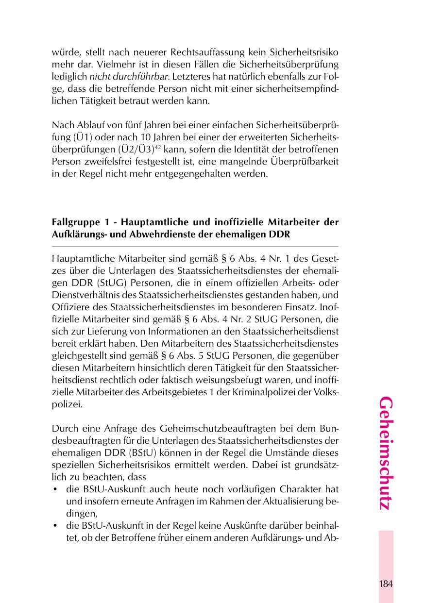 Seite 184 des Verfassungsschutzbericht 1999 Thüringen