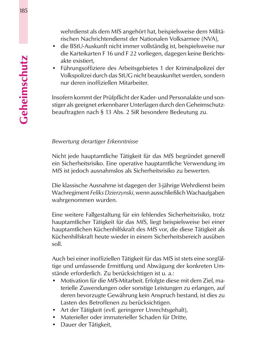 Seite 185 des Verfassungsschutzbericht 1999 Thüringen