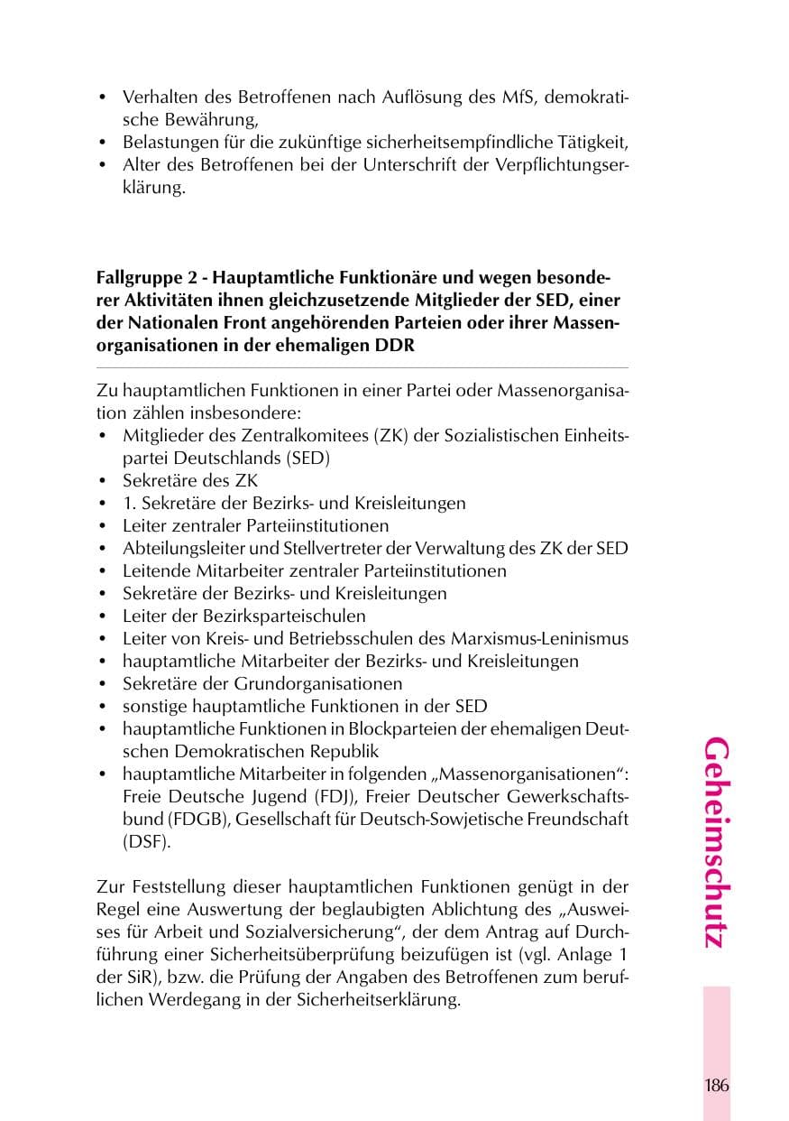 Seite 186 des Verfassungsschutzbericht 1999 Thüringen