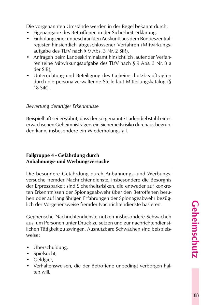 Seite 188 des Verfassungsschutzbericht 1999 Thüringen