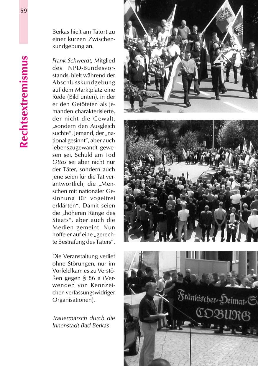 Seite 59 des Verfassungsschutzbericht 1999 Thüringen