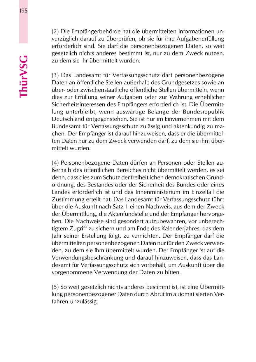Seite 198 des Verfassungsschutzbericht 2000 Thüringen