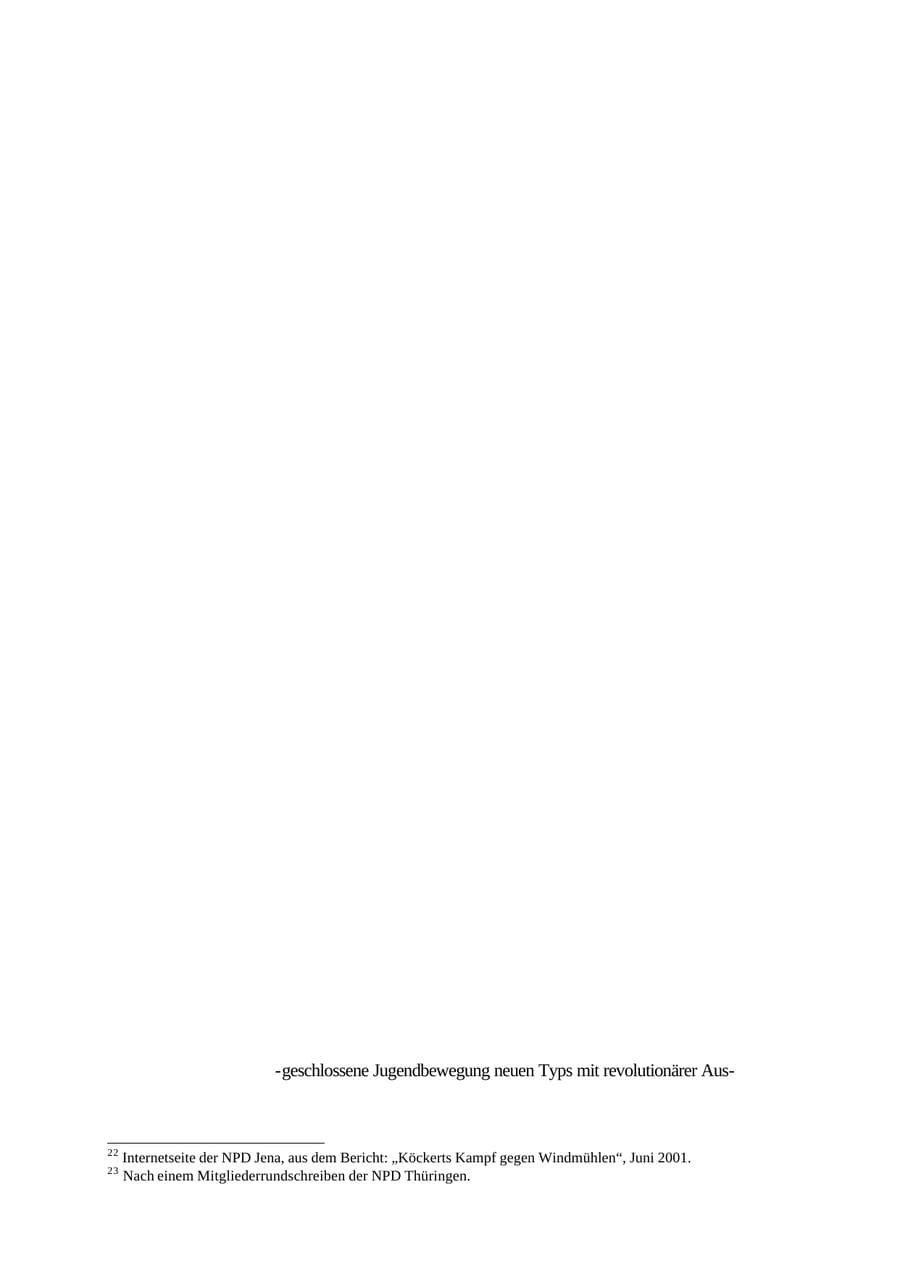 Seite 19 des Verfassungsschutzbericht 2001 Thüringen