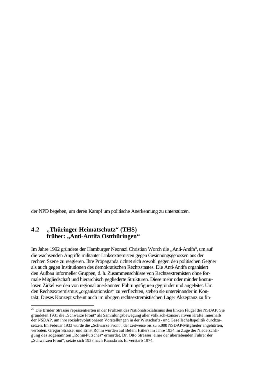 Seite 28 des Verfassungsschutzbericht 2001 Thüringen
