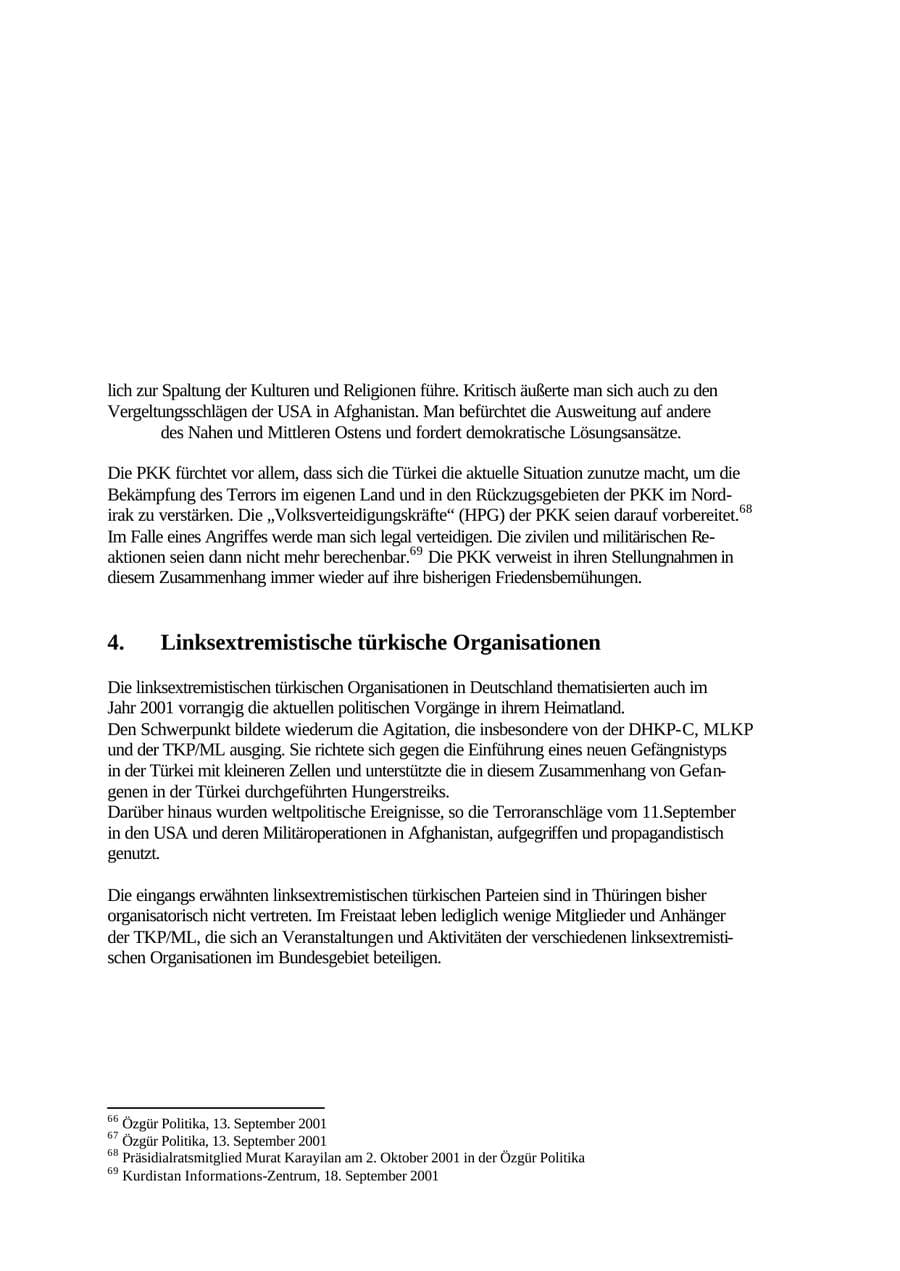 Seite 95 des Verfassungsschutzbericht 2001 Thüringen