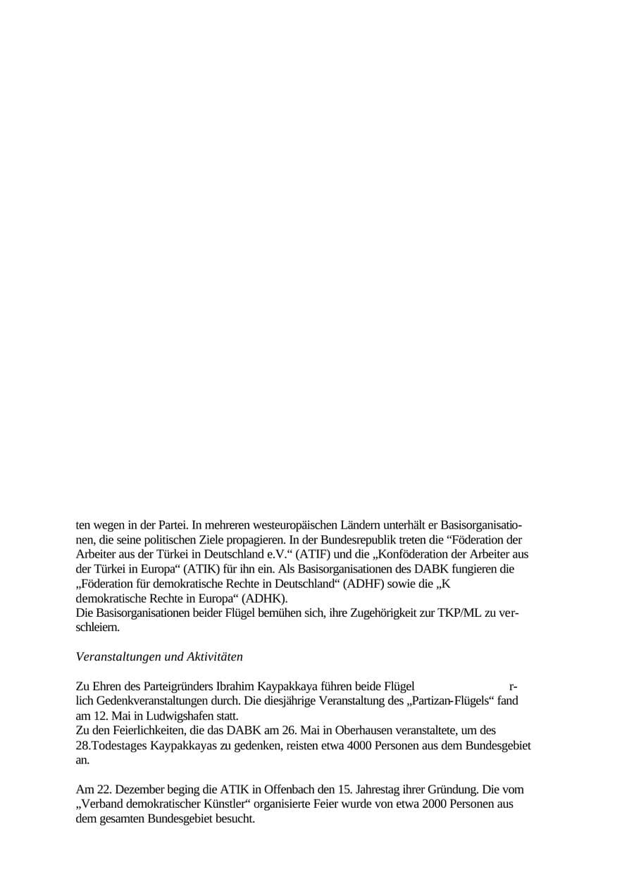 Seite 96 des Verfassungsschutzbericht 2001 Thüringen