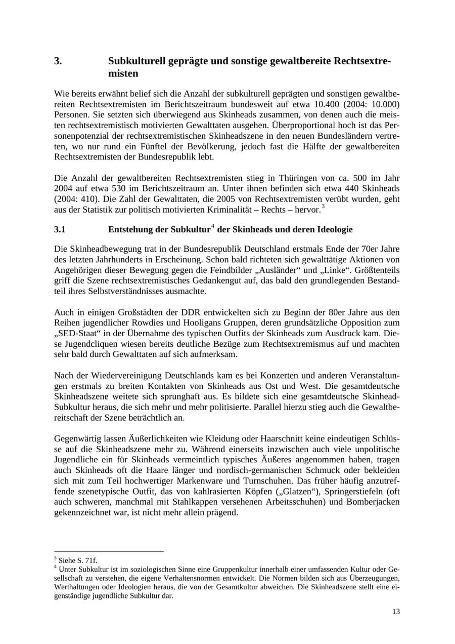 Seite 14 des Verfassungsschutzbericht 2005 Thüringen