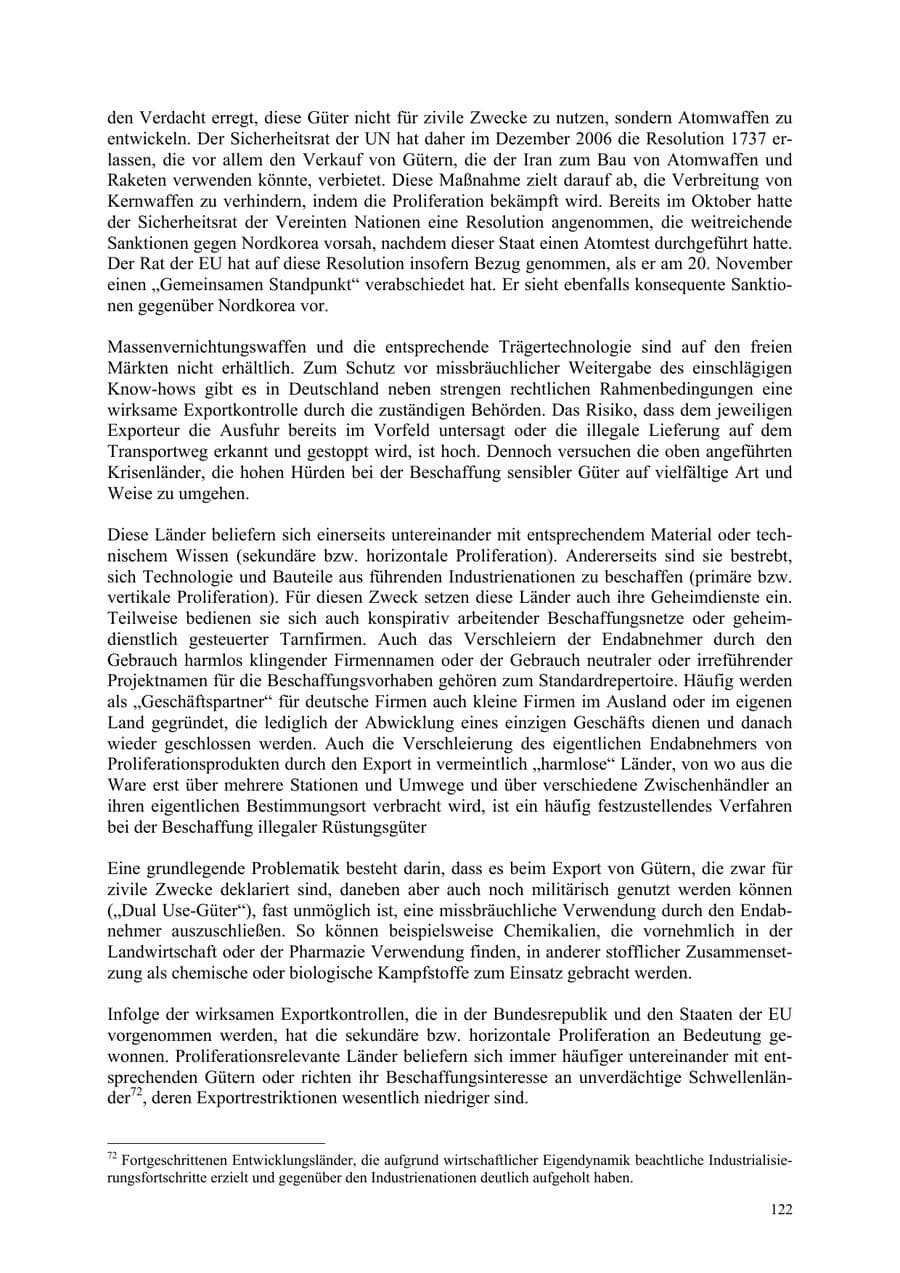Seite 122 des Verfassungsschutzbericht 2006 Thüringen