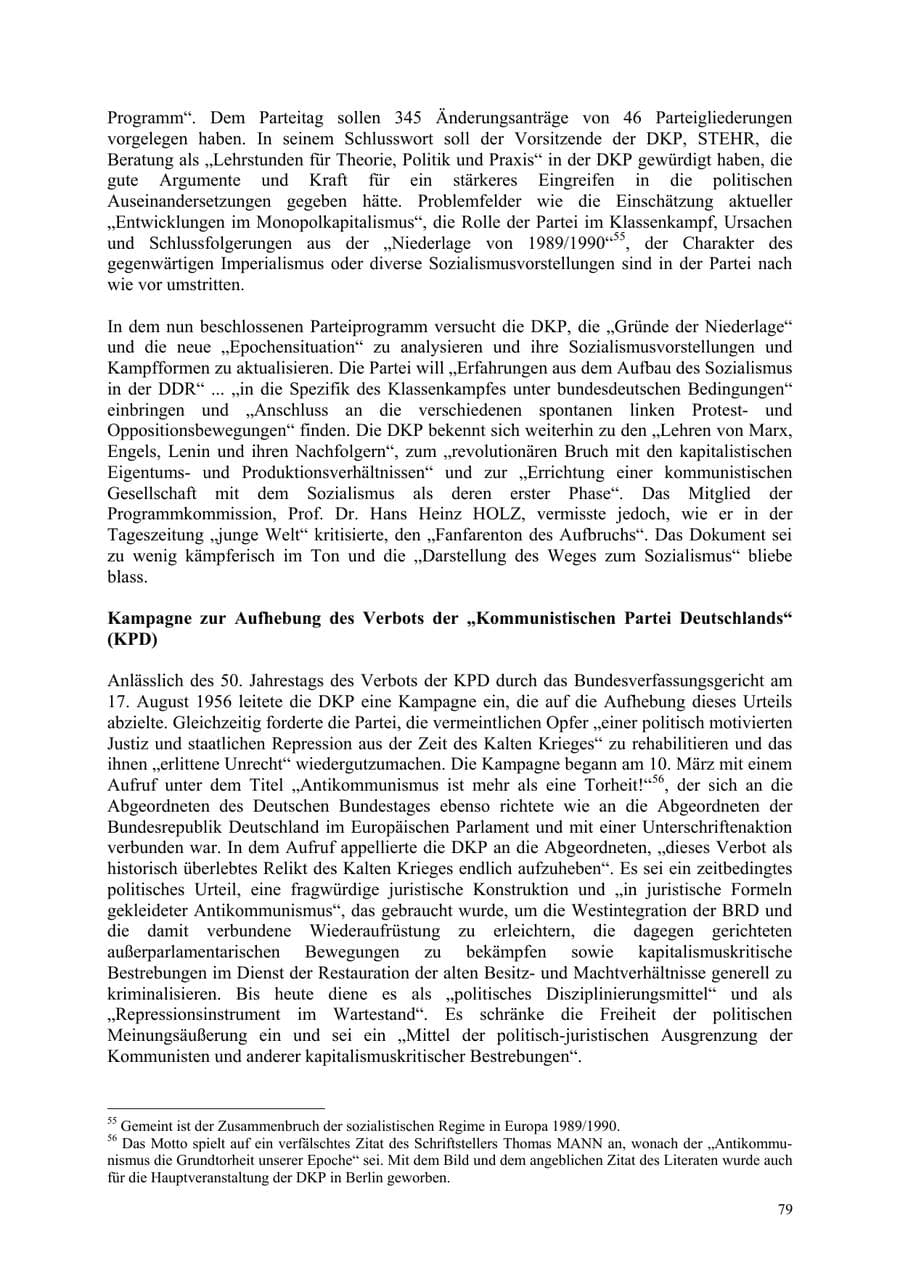Seite 79 des Verfassungsschutzbericht 2006 Thüringen