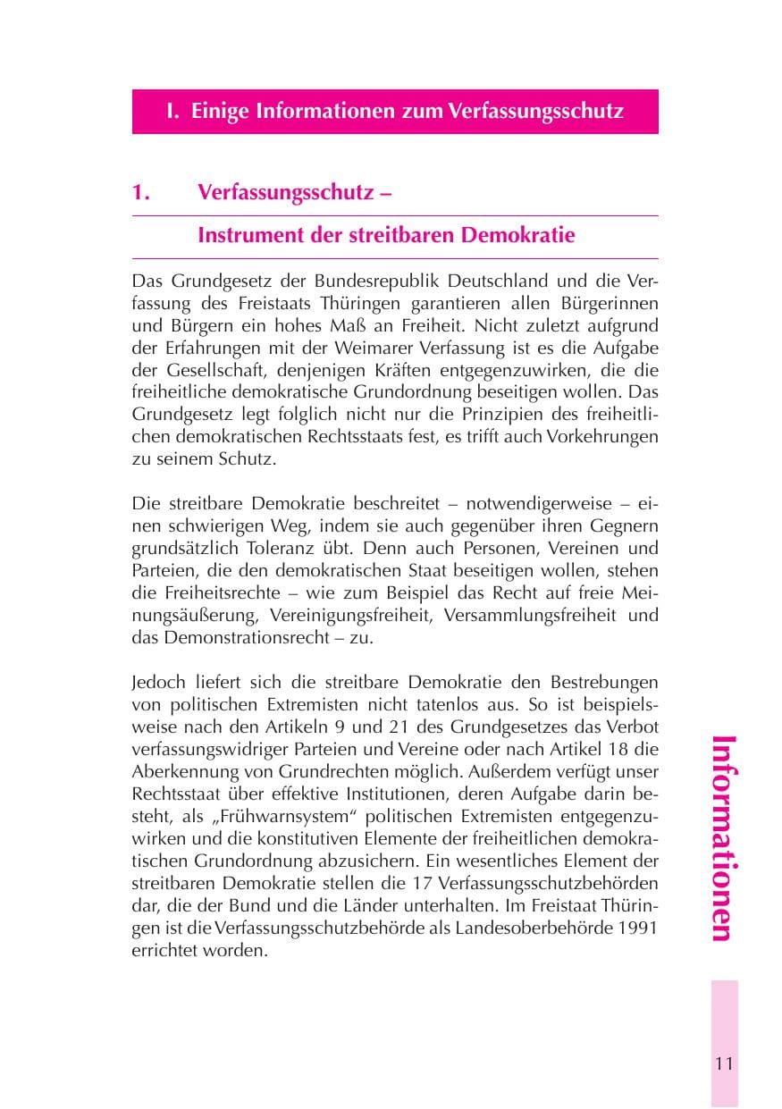 Seite 12 des Verfassungsschutzbericht 2008 Thüringen