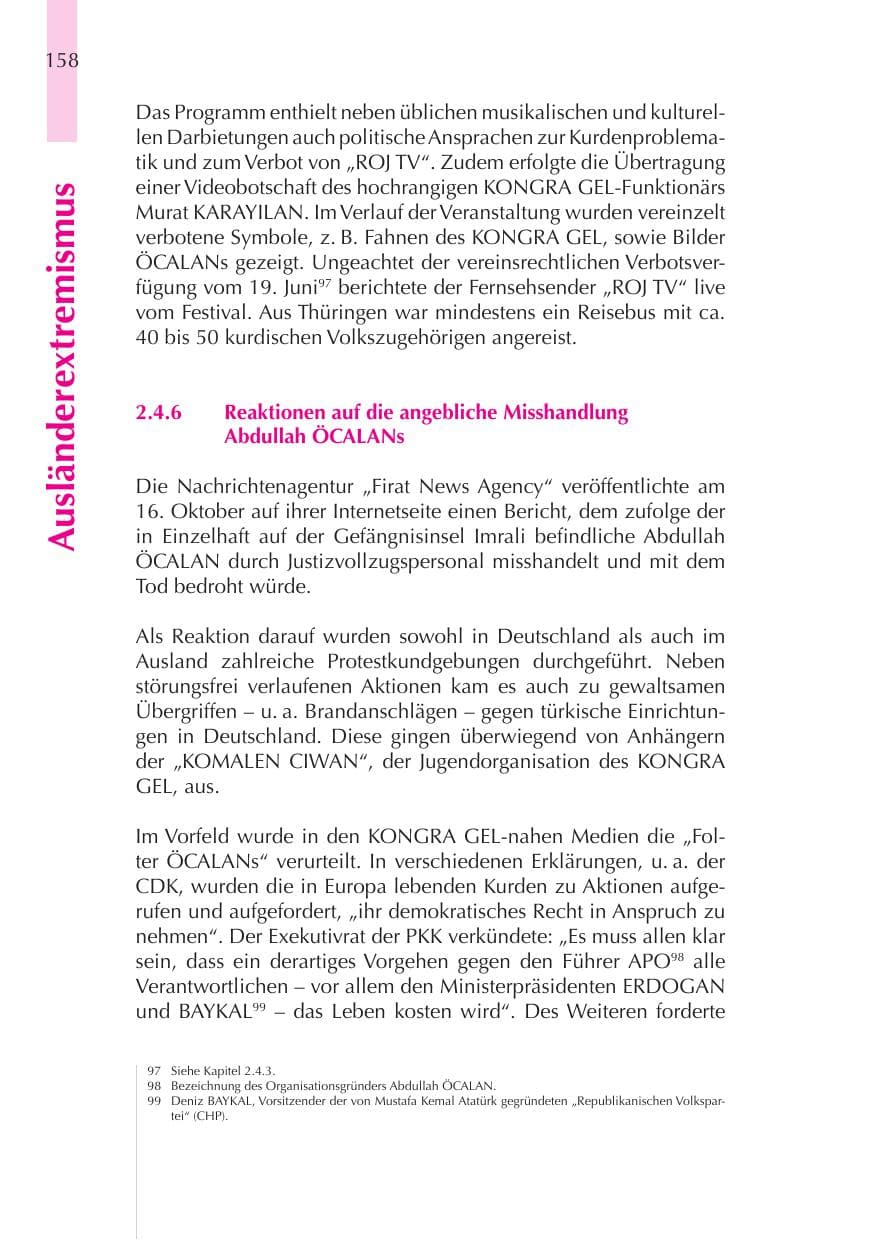 Seite 159 des Verfassungsschutzbericht 2008 Thüringen
