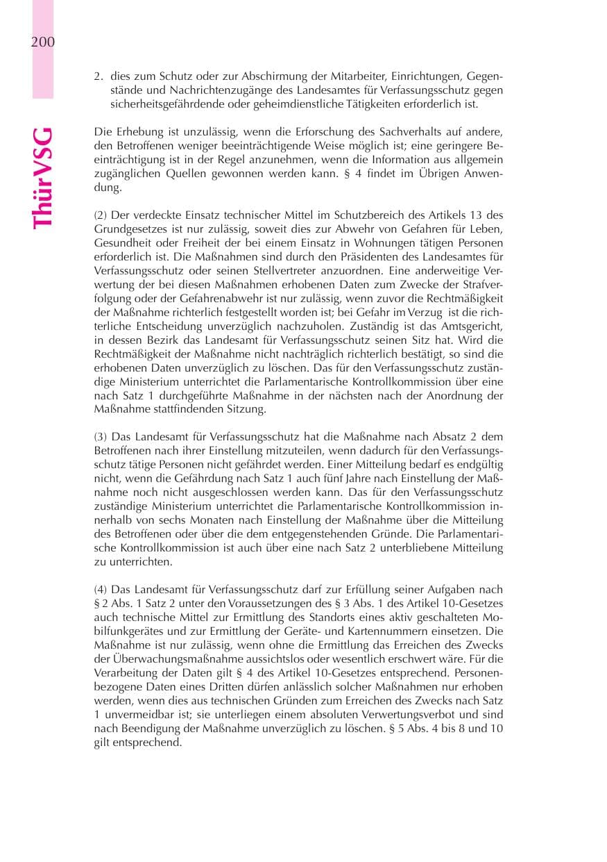 Seite 201 des Verfassungsschutzbericht 2008 Thüringen