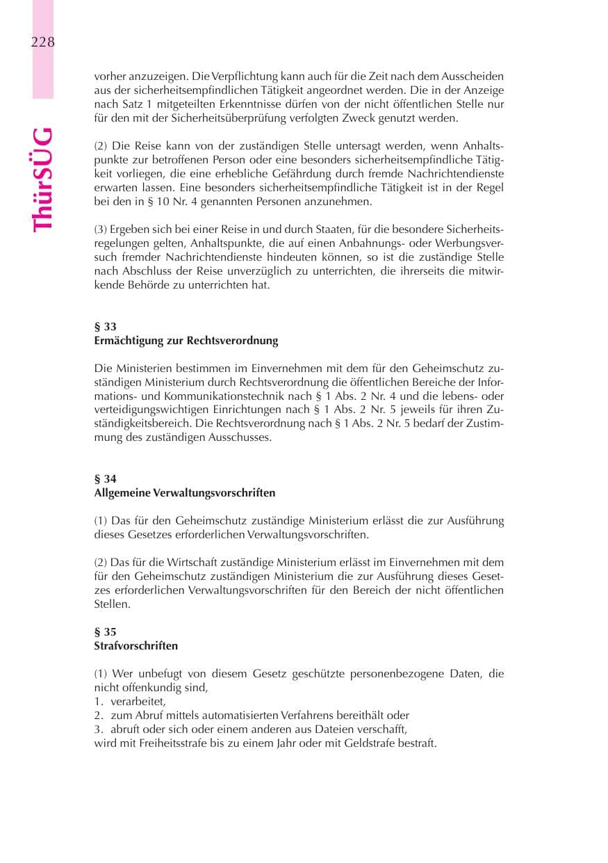 Seite 229 des Verfassungsschutzbericht 2008 Thüringen