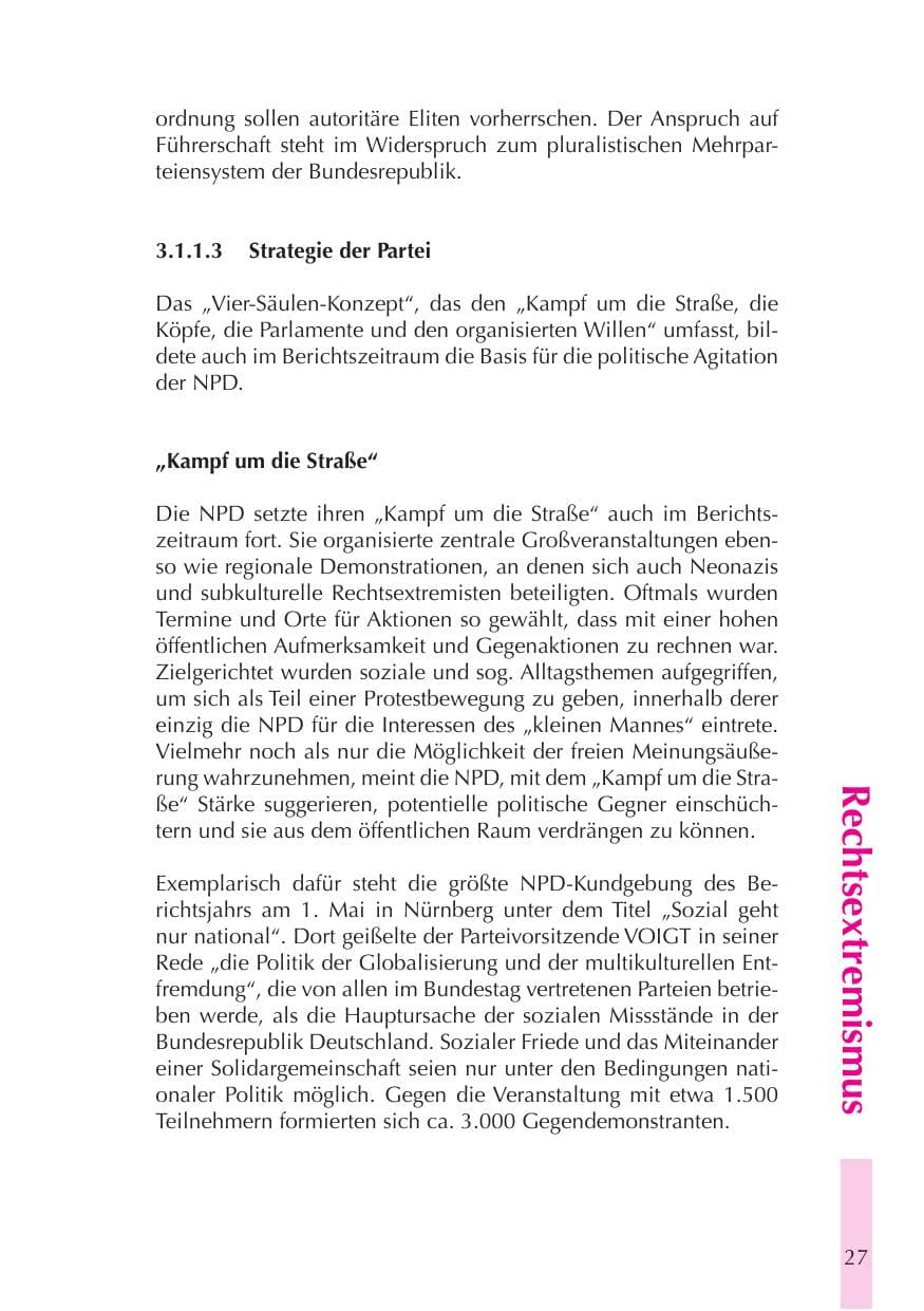Seite 28 des Verfassungsschutzbericht 2008 Thüringen