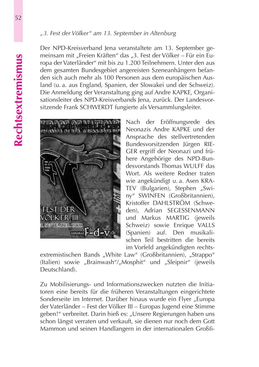Seite 53 des Verfassungsschutzbericht 2008 Thüringen
